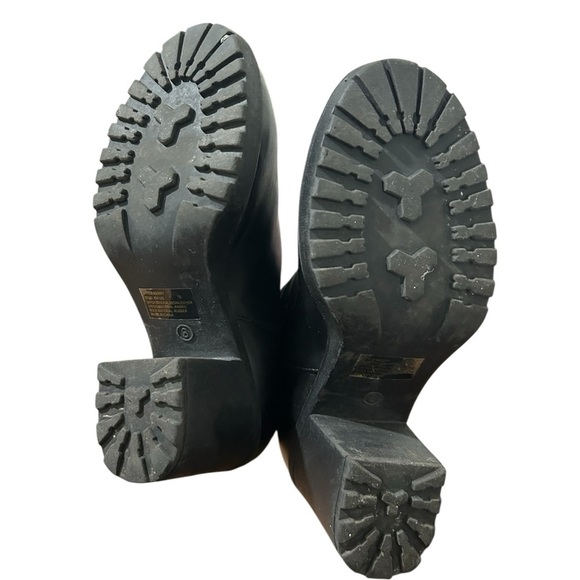 Rue 21 Berry Vegan Leather Chunky Boots Sz 8 - Picture 13 of 14